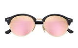 Retro Sunglasses Semi Rimless