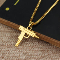 Gold Uzi Chain Pendant & Necklaces