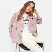 Pink Denim Jacket