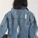 Slim Ripped Jean Jacket