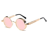 Metal Round Steampunk Sunglasses