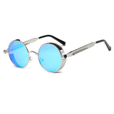 Metal Round Steampunk Sunglasses