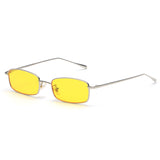 Rectangular Mirrored Sunglasses