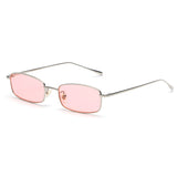 Rectangular Mirrored Sunglasses