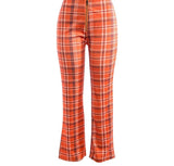 Orange Plaid Pants