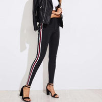 Side Striped Pencil Pants