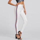 Side Striped Pencil Pants