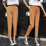 High Waist Beige Pants