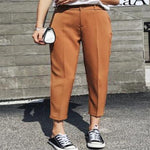 High Waist Beige Pants