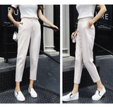 High Waist Beige Pants