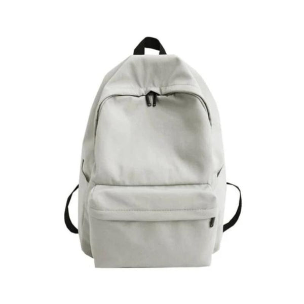 Solid Single Pouch Backpack