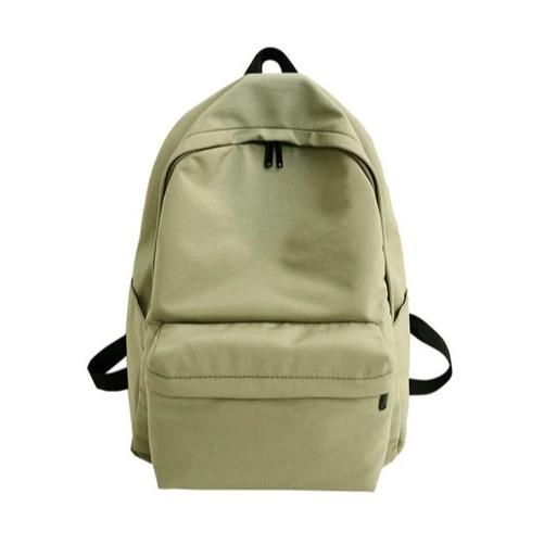 Solid Single Pouch Backpack